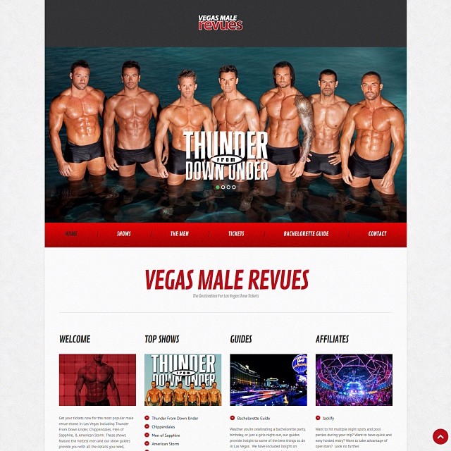 Vegas Male Revues Launches Website Version 2.0